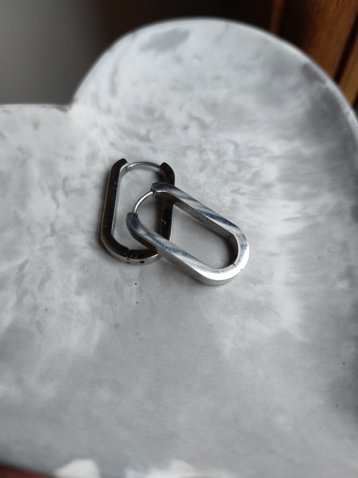 Creoles ovales carré