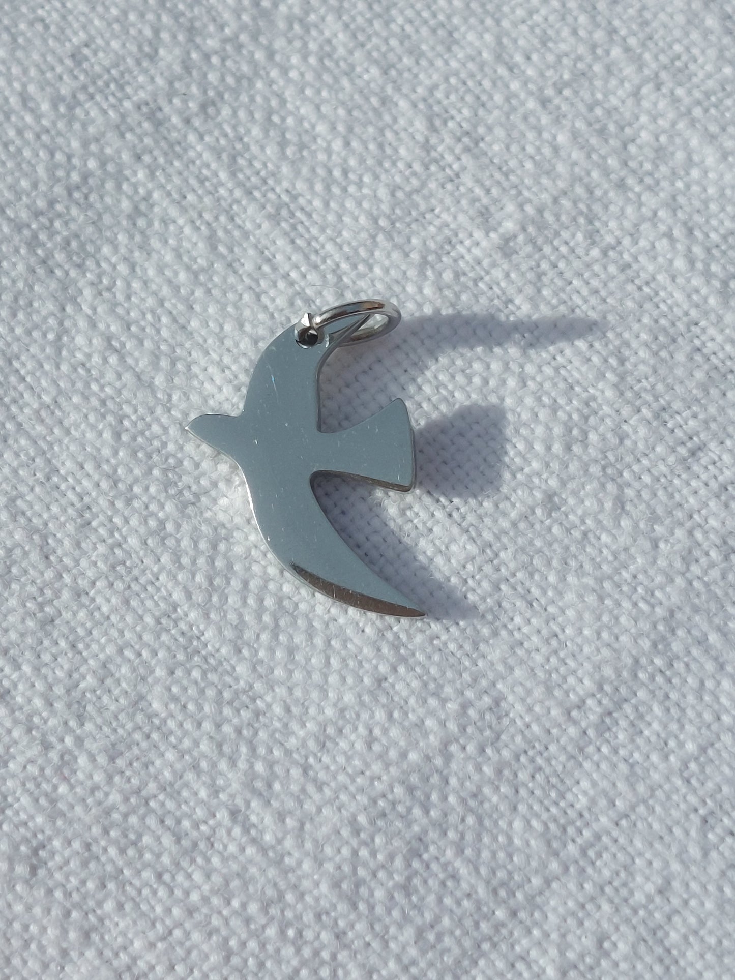 Charms argenté acier inoxydable