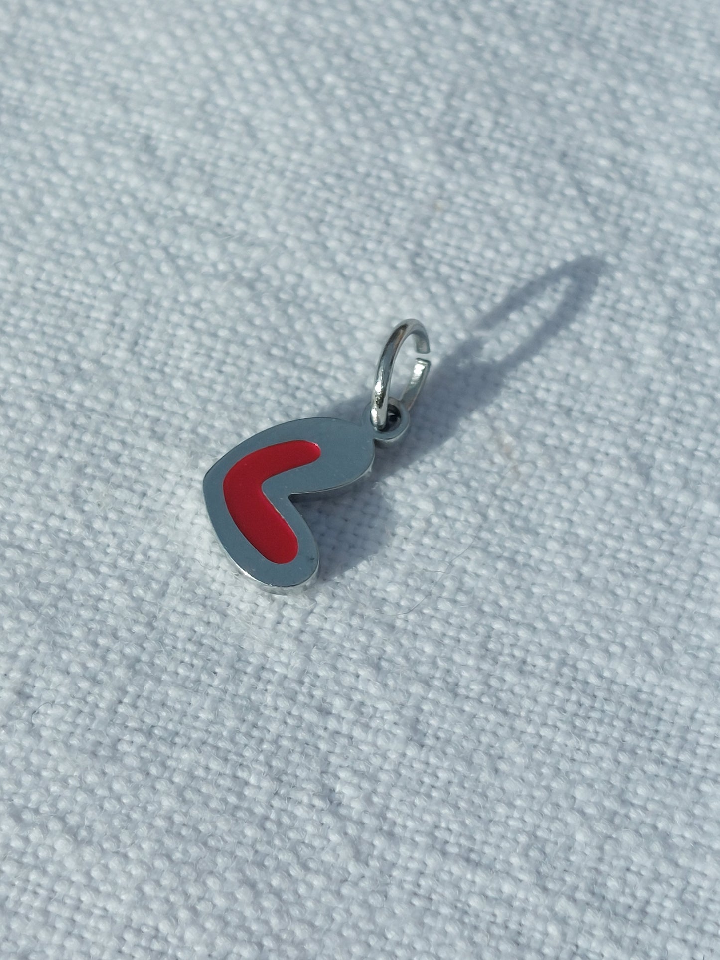 Charms argenté acier inoxydable