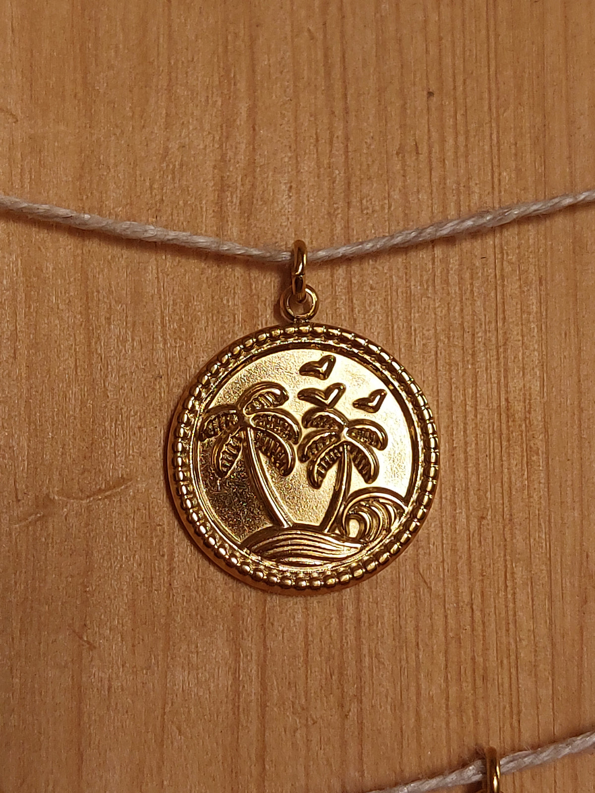 Charms doré acier inoxydable