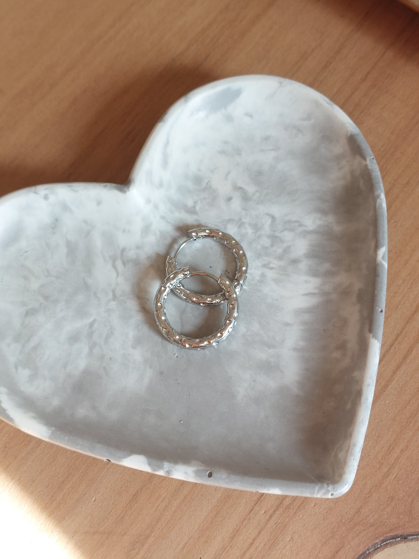 Créoles martelées 22mm