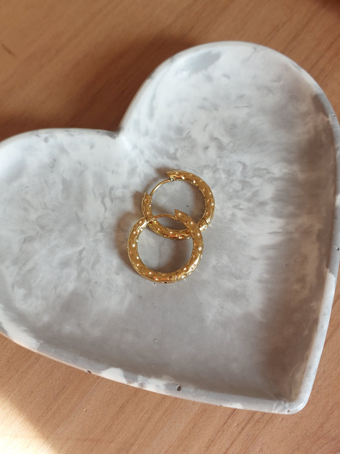 Créoles martelées 22mm