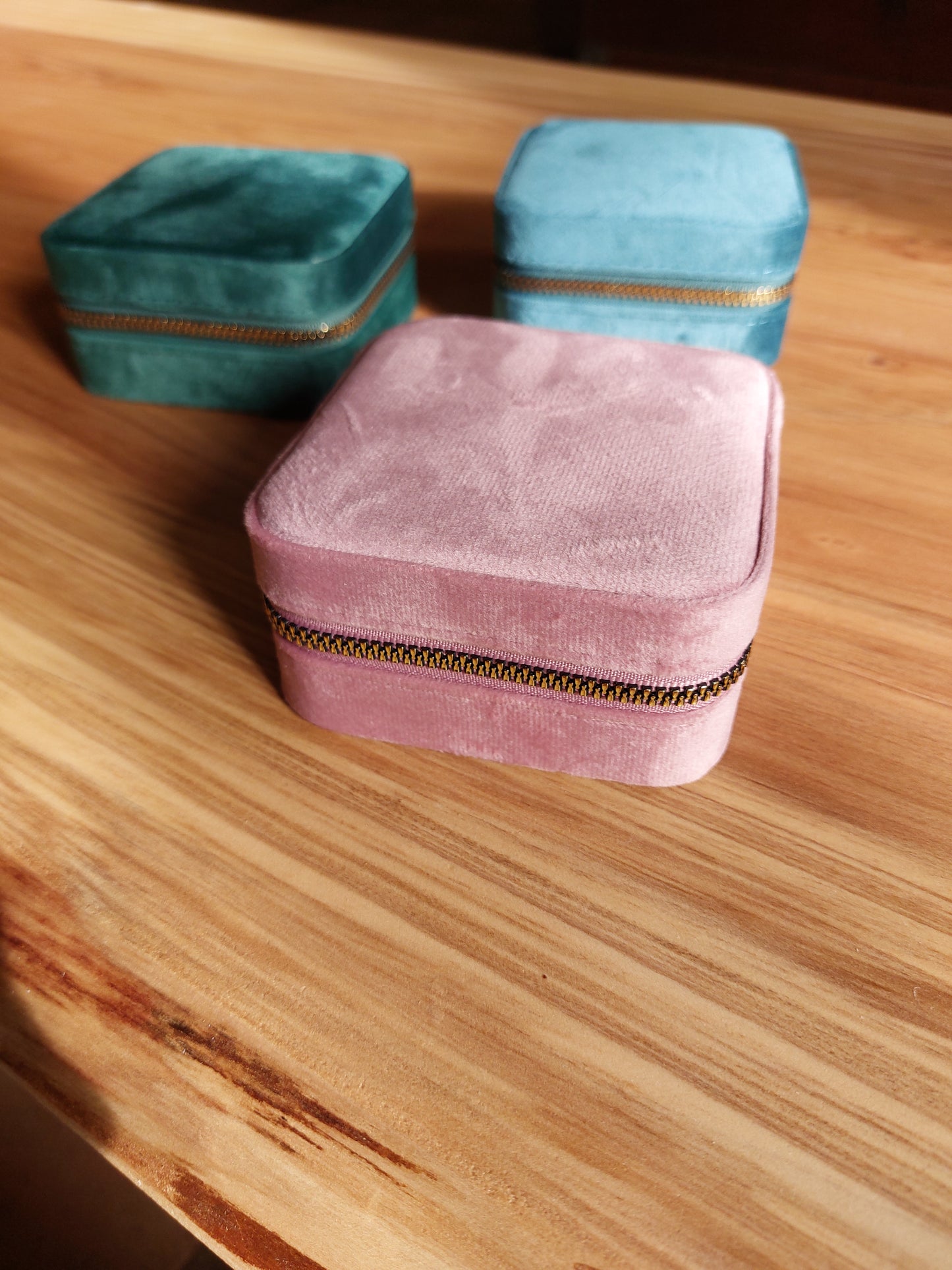 Boîte bijoux velour